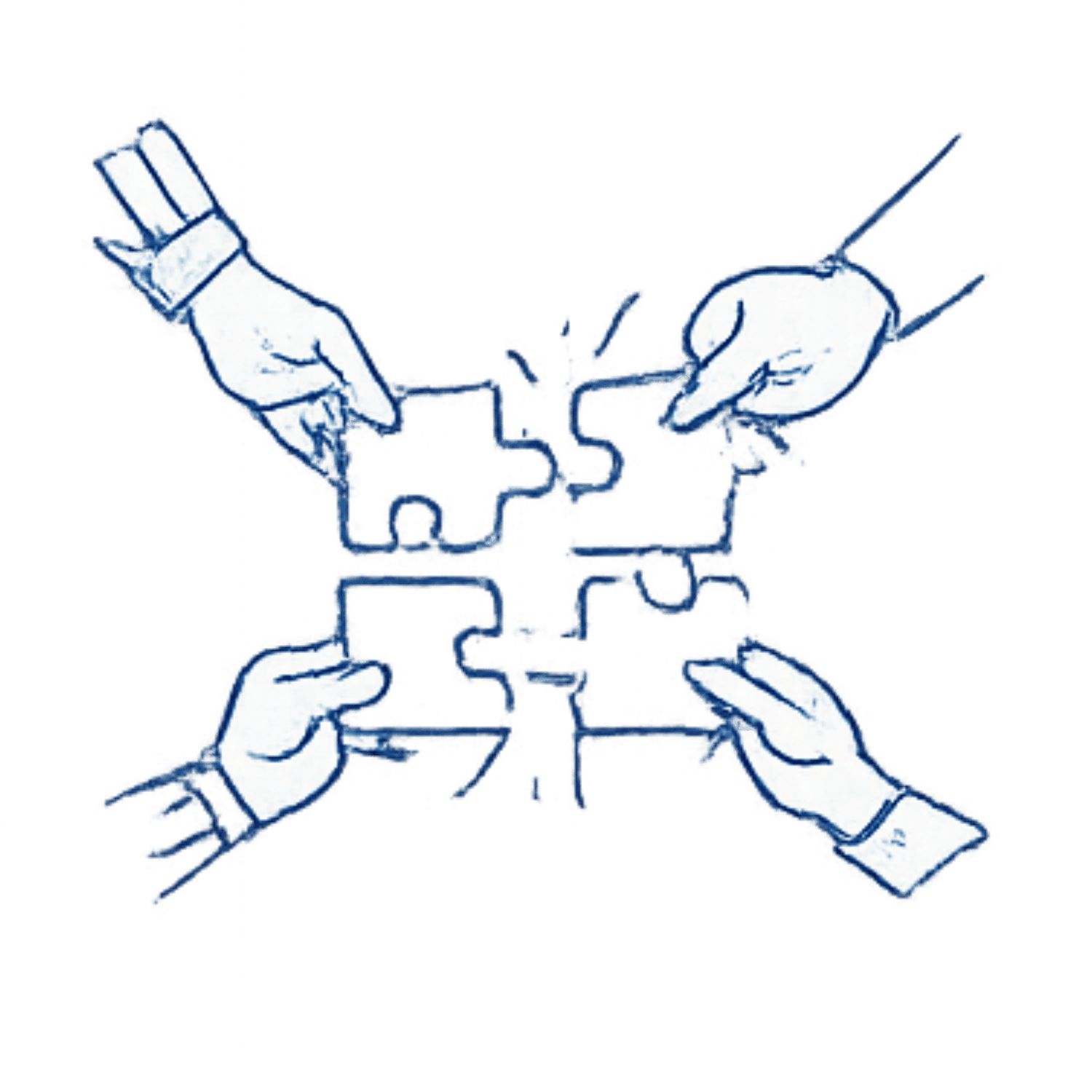 Puzzle-Teile – Metapher für Zusammenarbeit